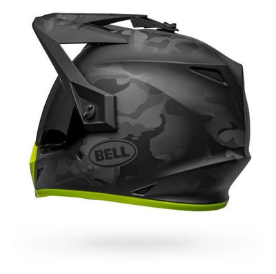 Casco Moto Calle Bell Mx-9 Adventure plateado/amarillo