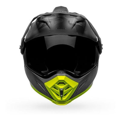 Casco Moto Calle Bell Mx-9 Adventure plateado/amarillo