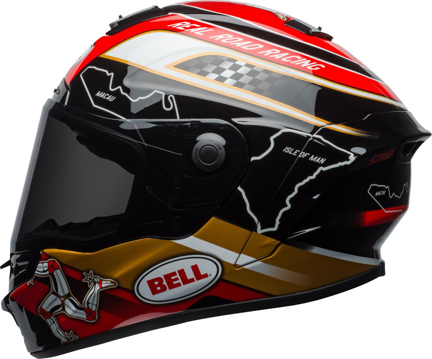 Casco Moto calle Bell Star MIPS Negro/Dorado