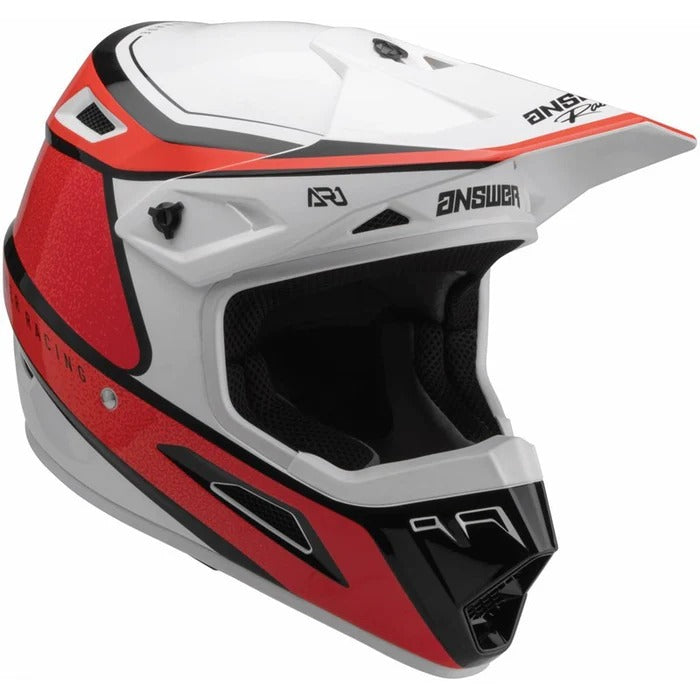 Casco Moto MX Answer AR-1 Rojo/Blanco