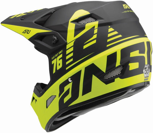 Casco Moto MX Answer AR-1 Amarillo/Negro