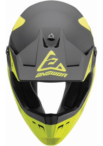 Casco Moto MX Answer AR-1 Amarillo/Negro