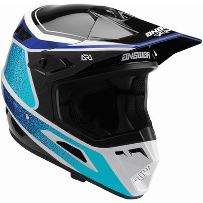 Casco Moto MX Answer AR-1 Celeste/Azul