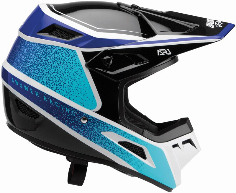 Casco Moto MX Answer AR-1 Celeste/Azul