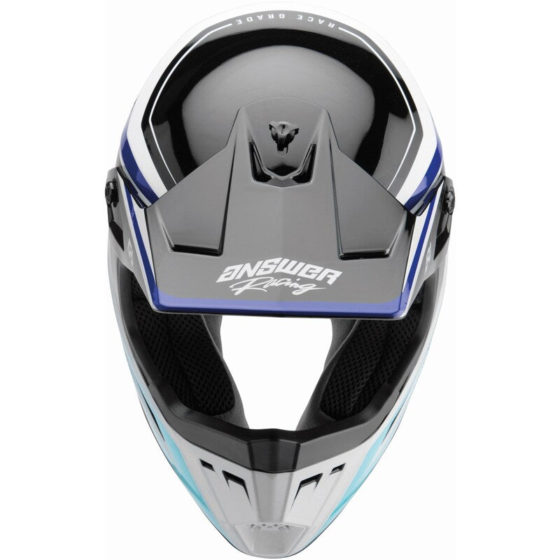 Casco Moto MX Answer AR-1 Celeste/Azul