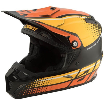 Casco Moto Mx Answer Ar-5 Negro/Naranja