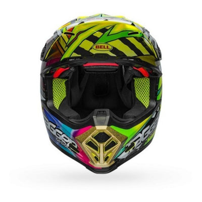 Casco Moto Mx Bell Moto-9 Flex Verde/Negro/Blanco