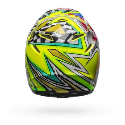 Casco Moto Mx Bell Moto-9 Flex Verde/Negro/Blanco - S