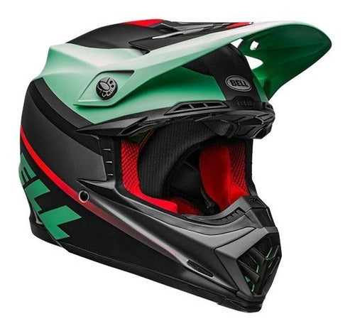 Casco Moto Mx Bell Moto-9 Mips Verde/Fluor/Negro - L