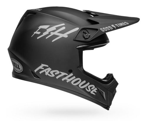 Casco Moto Mx Fasthouse Mx-9 Mips Negro/Blanco