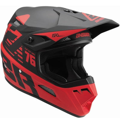 Casco Moto MX Niño Answer AR-1 Negro/Rojo