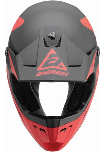 Casco Moto MX Niño Answer AR-1 Negro/Rojo