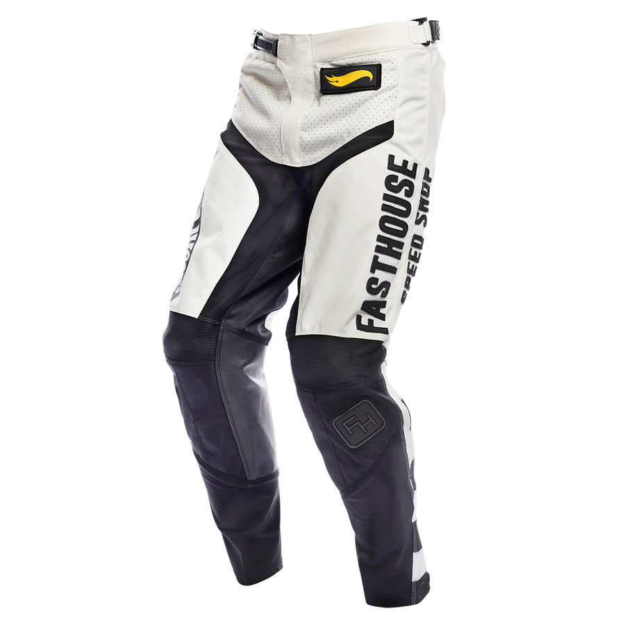 Pantalon Moto Mx Fasthouse Grindhouse Hw Blanco/Negro