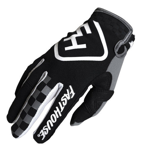 Guantes Moto Mx Fasthouse Speed Style Negro/Gris - L