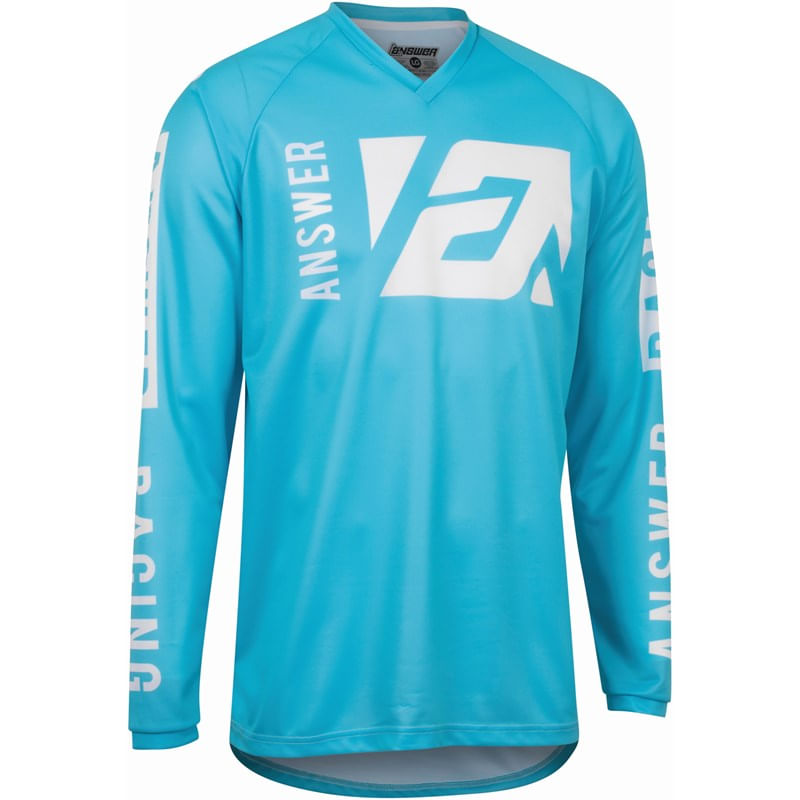 Jersey Moto Mx Answer Syncron Celeste/Blanco