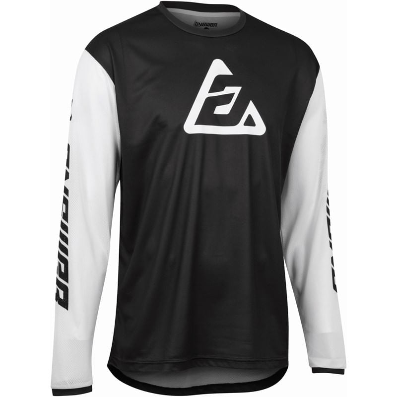 Jersey Moto Mx Answer Arkon Bold Negro/Blanco