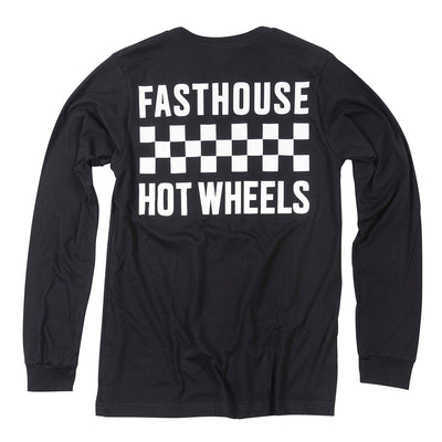 Polera Fasthouse Niño Stacked Hot Wheels Negro