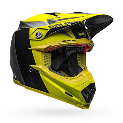 Casco Moto Mx Bell Moto-9 Flex Neg/Am/Fluor