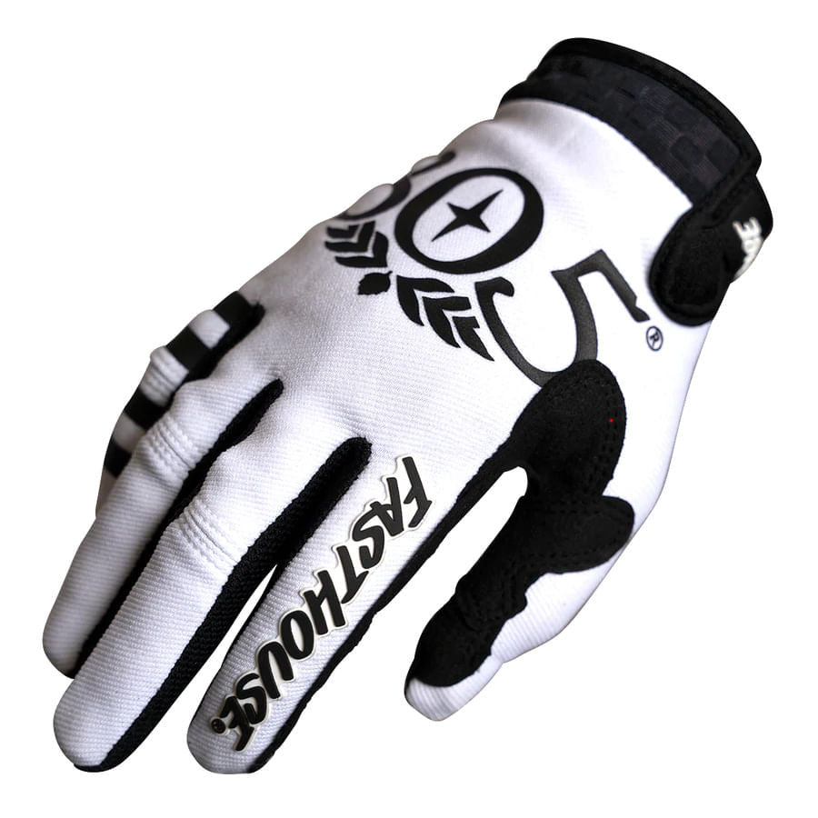 Guantes Moto Mx Fasthouse Speed 805 Blanco