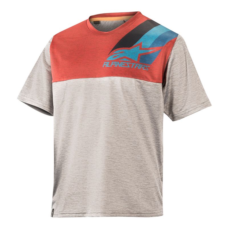 Jersey Ciclismo Niño Astars Alps 4.0 Gris/Rojo