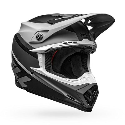 Casco Moto Mx Bell Moto-9 Mips Blanco/Negro/Azul