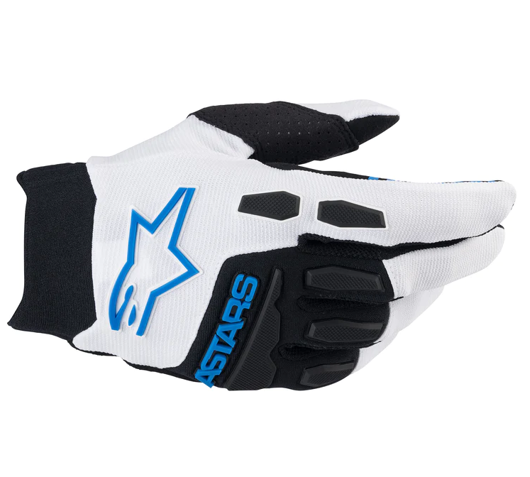 Guantes Ciclismo Astars Freeride Blanco/Celeste