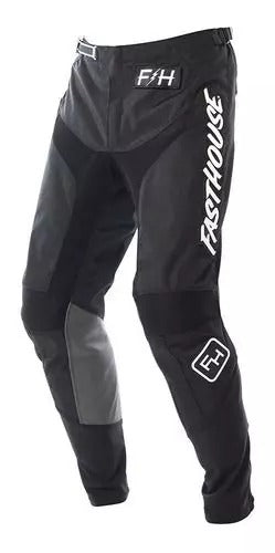 Pantalon Moto Mx Niño Fasthouse Grindhouse Negro - 24