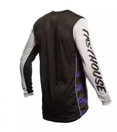 Jersey Moto MX Fasthouse Air Plateado/Negro