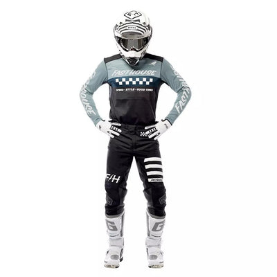 Jersey Moto Mx Fasthouse Elrod Azul/Negro - L
