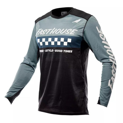 Jersey Moto Mx Fasthouse Elrod Azul/Negro - L