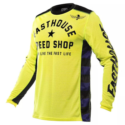 Jersey Moto MX Fasthouse Air Negro/Amarillo