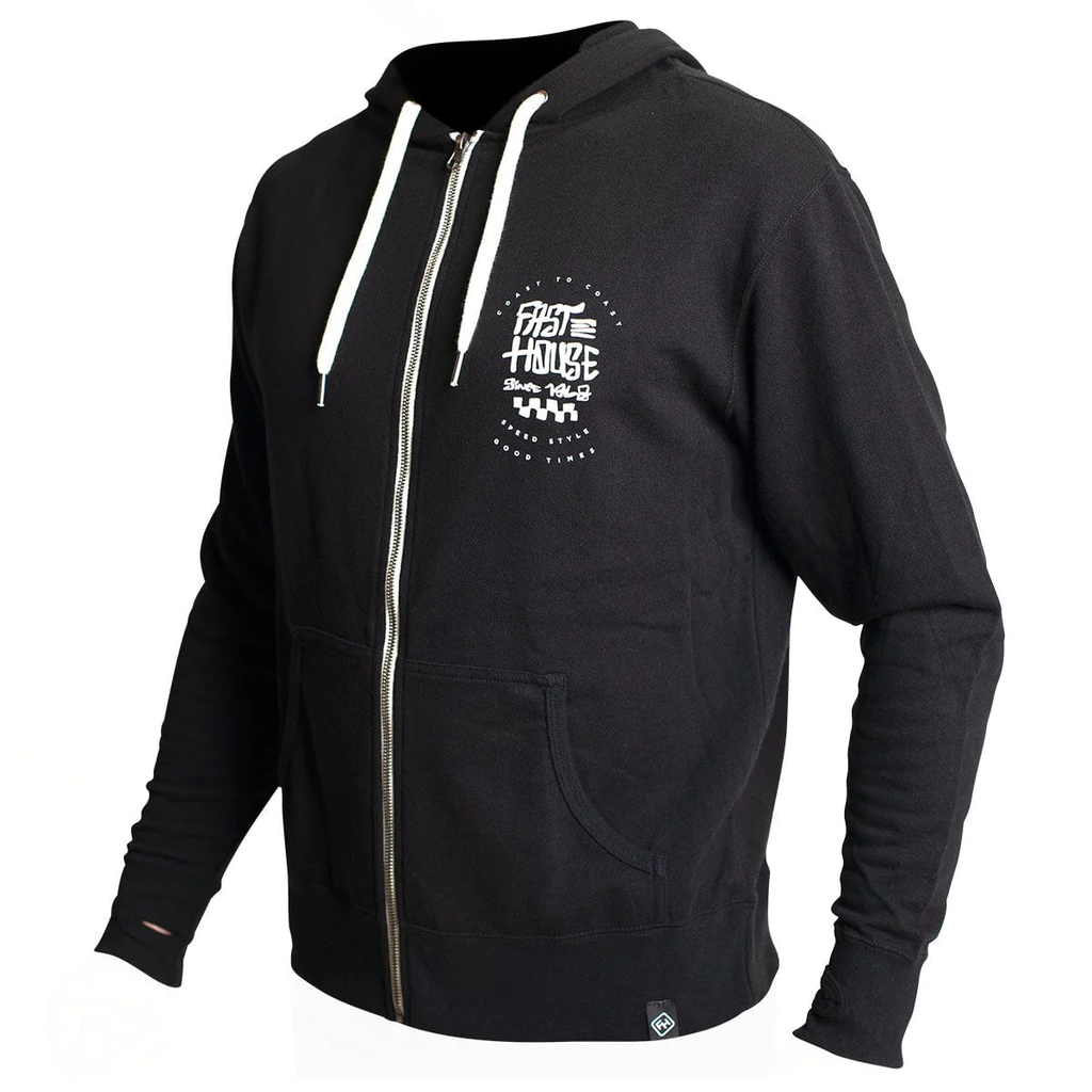 Poleron Fasthouse Slack Zip-Up Negro