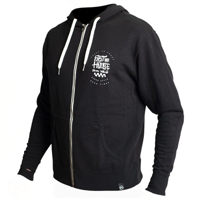 Poleron Fasthouse Slack Zip-Up Negro