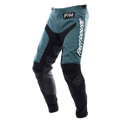 Pantalon Moto Mx Fasthouse Grindhouse Hw Blanco/Negro