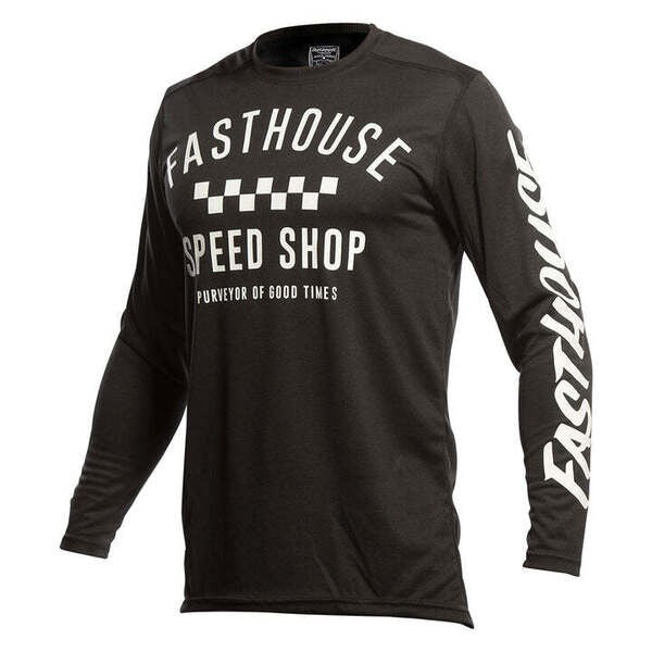 Jersey Moto Mx Fasthouse Carbon Negro