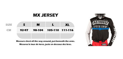 Jersey Moto MX Fasthouse Air Plateado/Negro