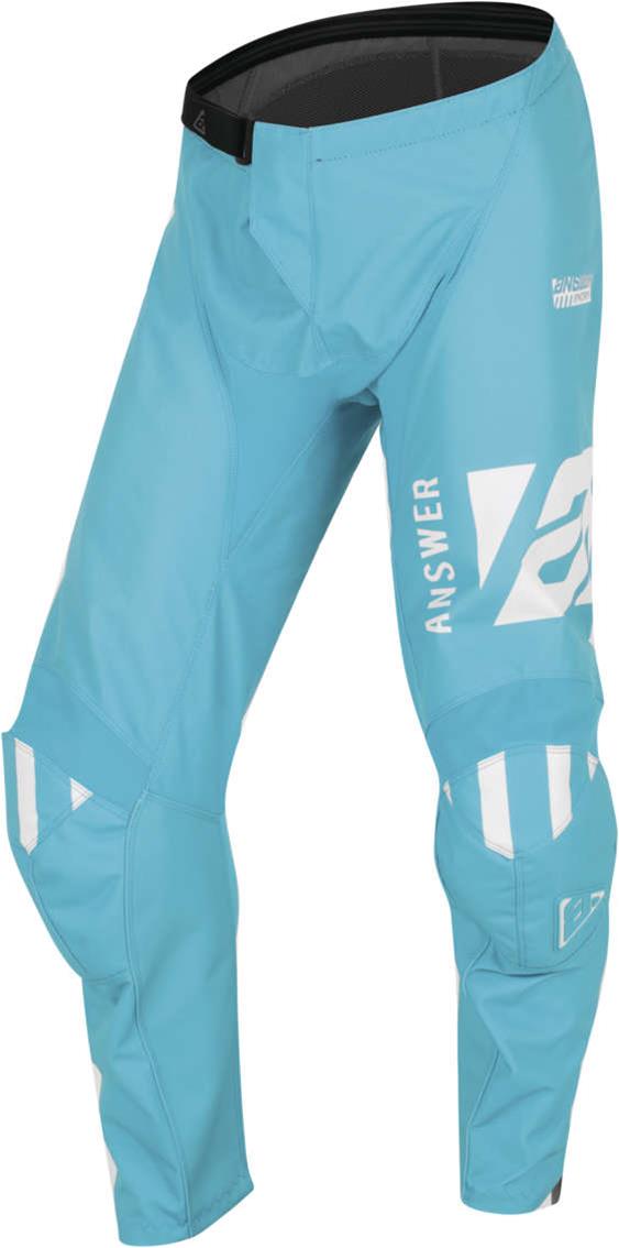 Pantalon Moto Mx Answer Syncron Celeste/Blanco