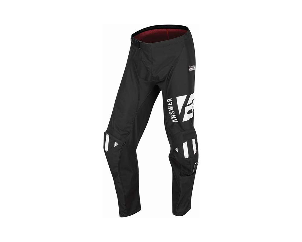 Pantalon Moto Mx Answer Syncron Negro/Blanco